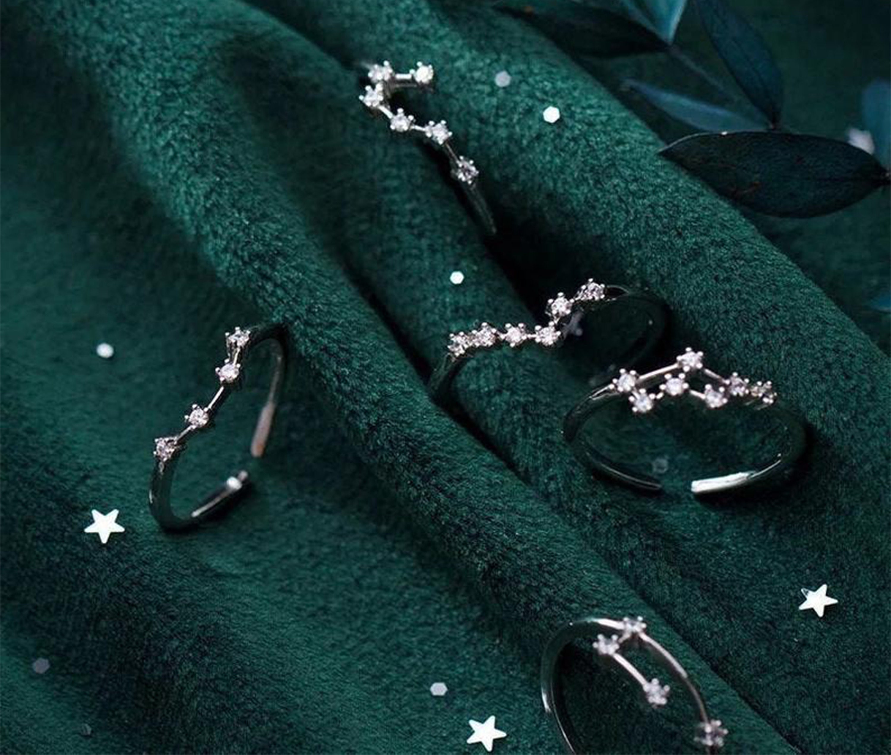 Zodiac Rings, Constellations Rings, 925 Silver Ring, Star Signs Rings…