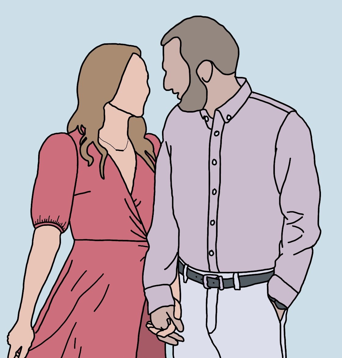 faceless custom portrait faceless custom portrait