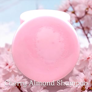 Cherry Almond Solid Shampoo Bar | Vegan and Cruelty-Free | Pink | Haircare | Eco-Friendly Biodegradable Packaging | Cerauno Soaps