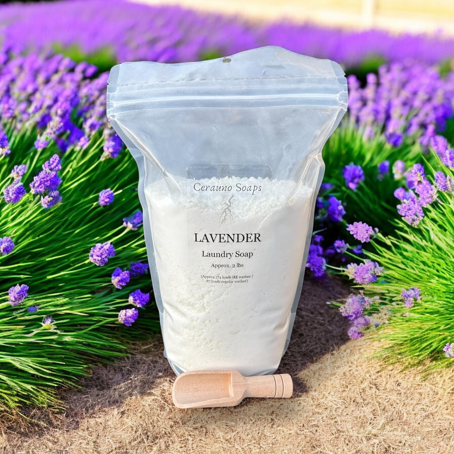 Poder Soaps Lavender Scented Natural Powder Laundry Soap | Boosted With Baking Soda ...