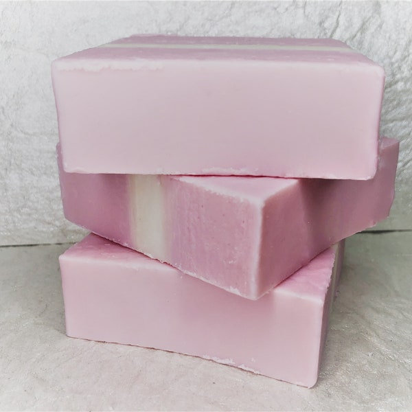 Cherry Almond Solid Shampoo Bar | Vegan and Cruelty Free | Pink and Gold | Nourishing Hair Care | Eco Friendly | Cerauno Soaps