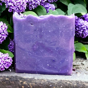 Lilac Artisan Vegan Soap | Handmade Natural | Aromatic, Cruelty-Free, and Gentle | Cerauno Soaps