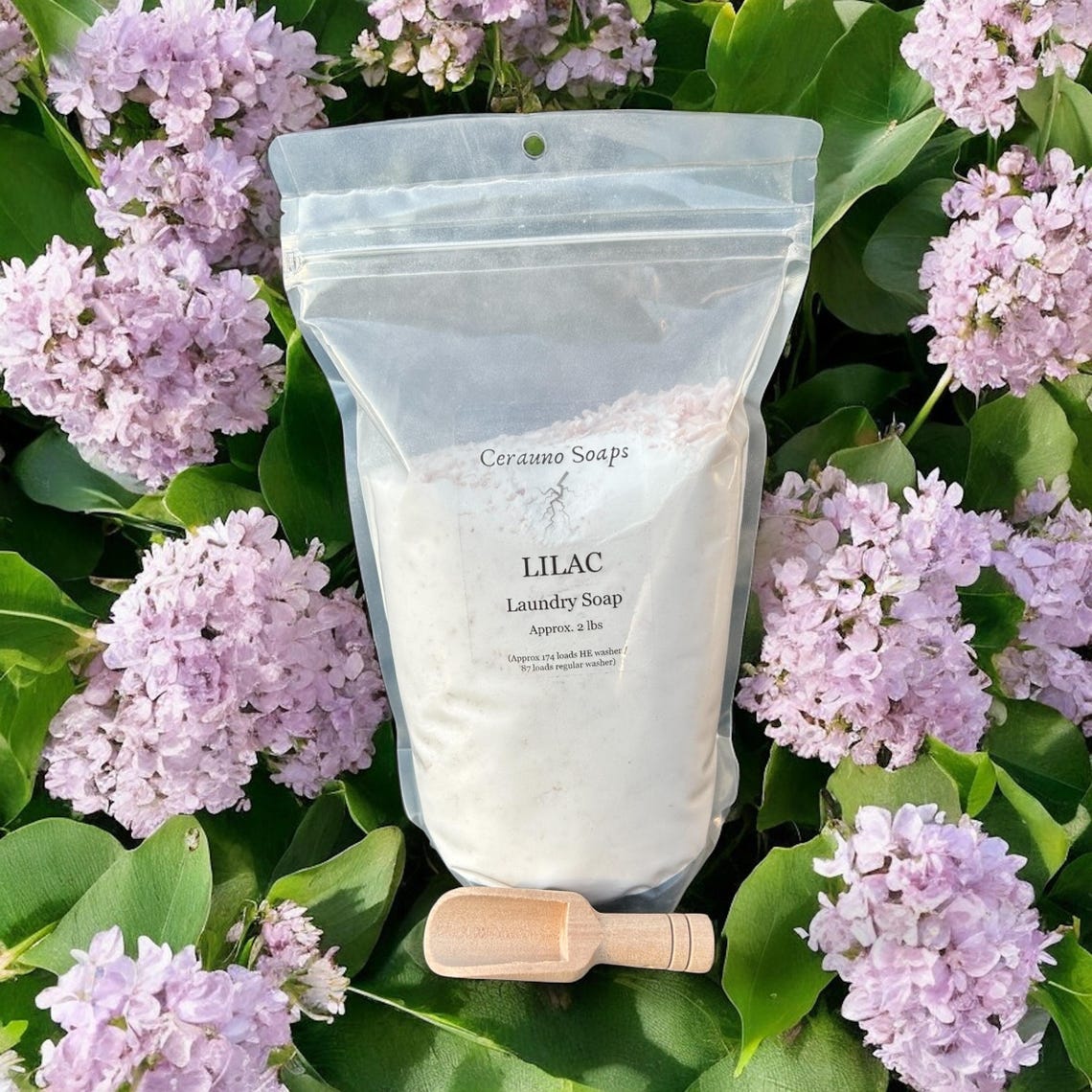 Poder Soaps Lilac Scented 32oz Natural Powder Laundry Soap | Boosted With Baking ...
