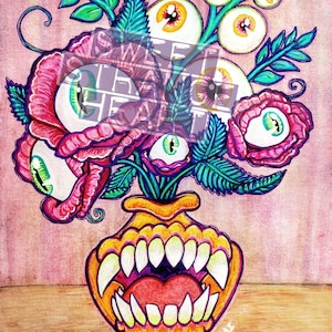 Flower Vase Shaped Friend 5x7/8.5x11 Art Print