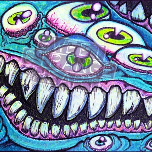 Jorsh The Friend Shape 5x7/8.5x11 Monster Art Print
