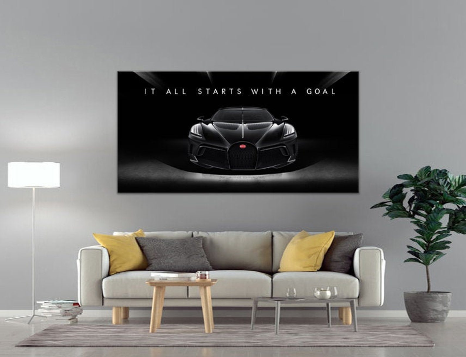 Luxury Exotic Sports Car Quote Art Framed Wall Canvas for Home | Etsy