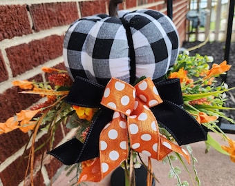 Fall Pumpkin Candlestick Centerpiece