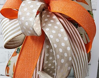 Easter Bow, Wreath Bow, Spring Bow, Lantern Bow, Handmade Bow, Easter Decor