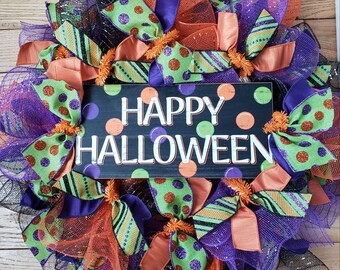 Halloween Wreath, Fall Wreath, Holiday Wreath, DIY Wreath