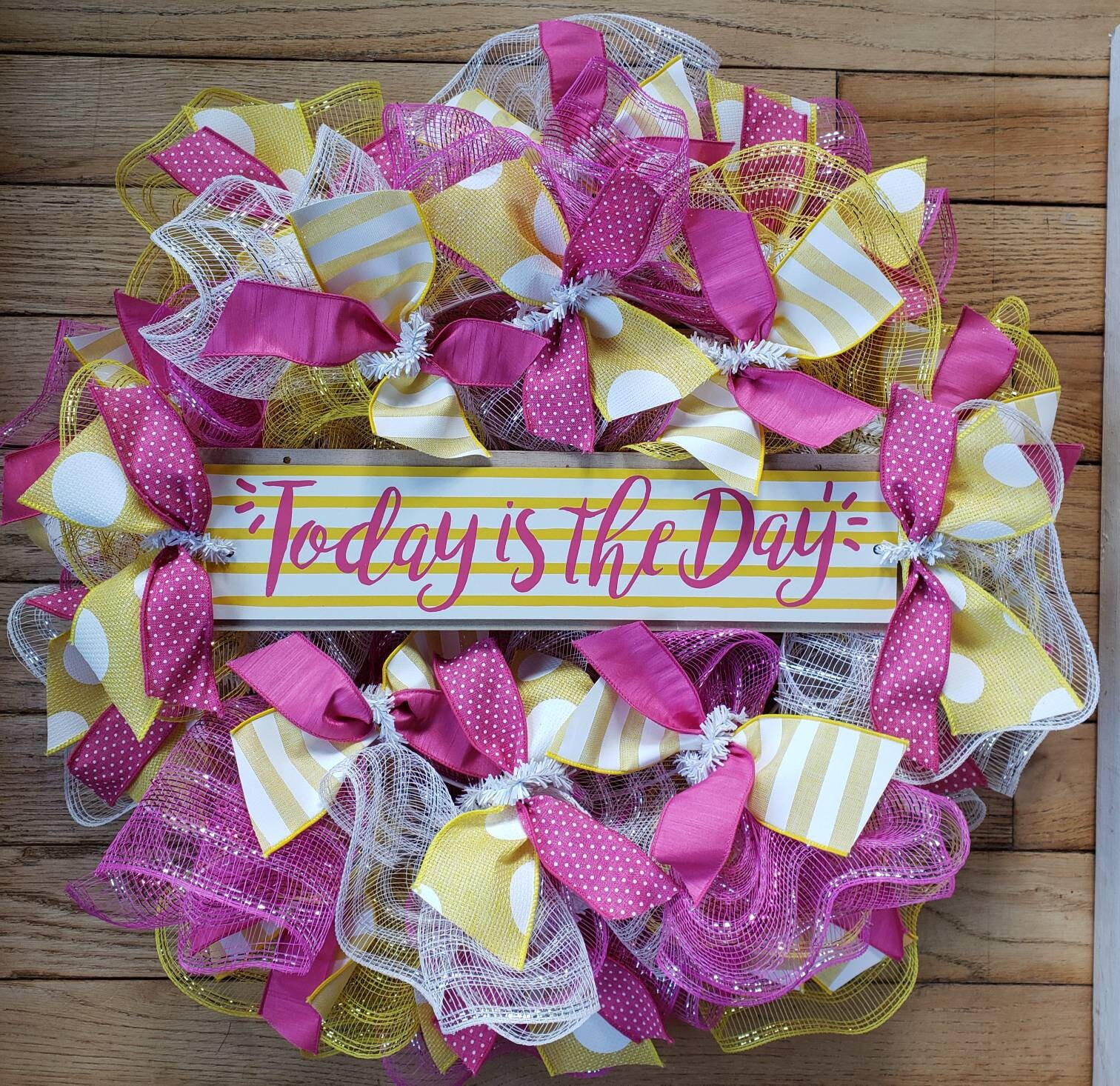 Wreath Kit Spring Wreath Kit Summer Wreath Kit Pink and Etsy