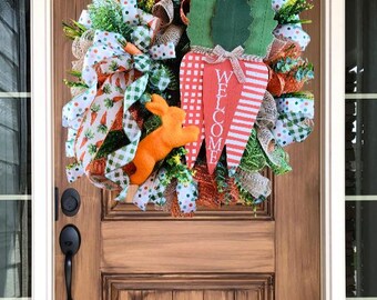 EASTER WELCOME WREATH | Handmade Wreath | Front Door Wreath