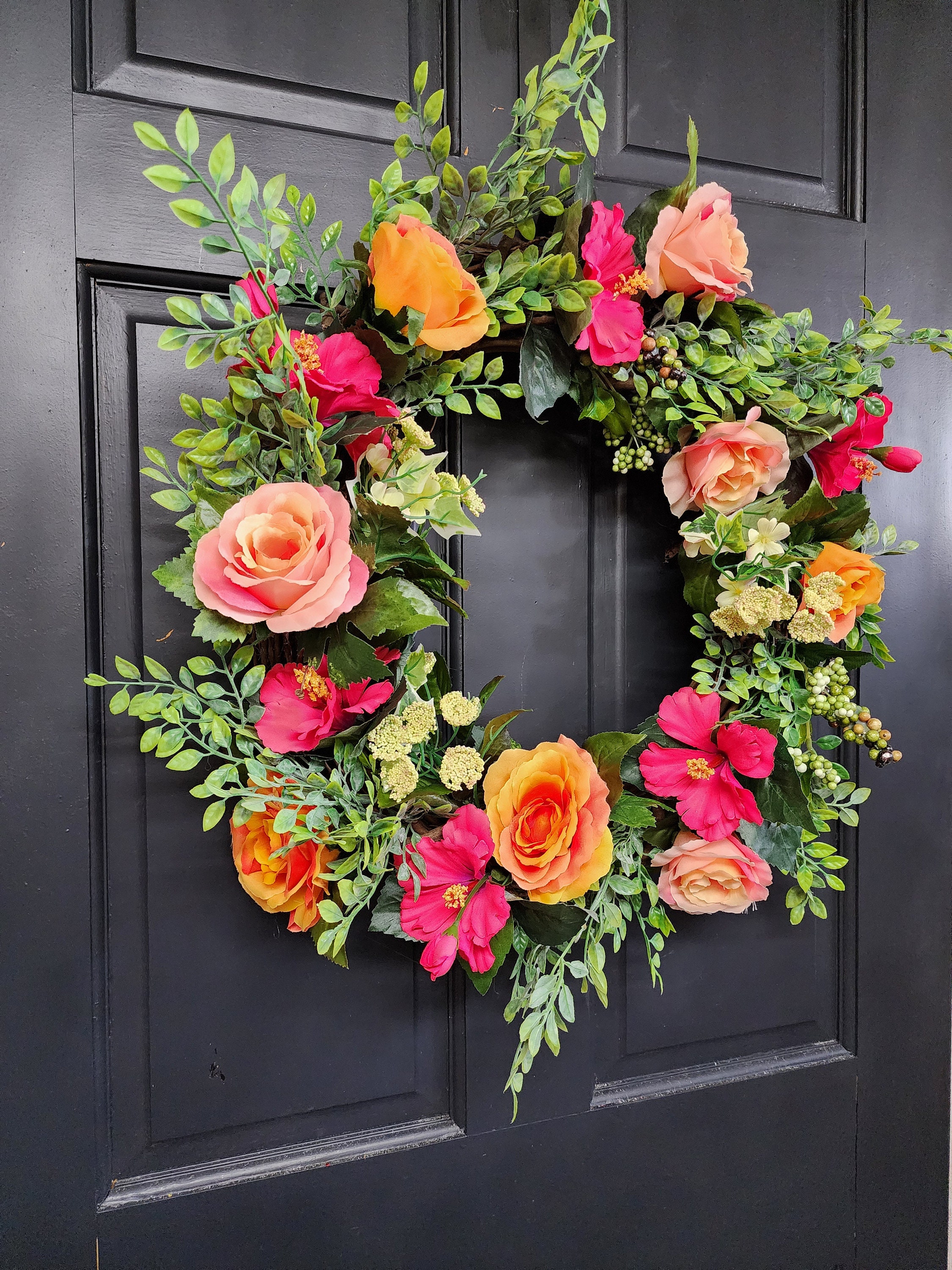 Summer Floral Wreath, Everyday Wreath, Floral Wreath, Front Door