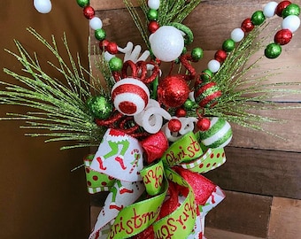 Christmas Tree Topper With Ribbon Tails