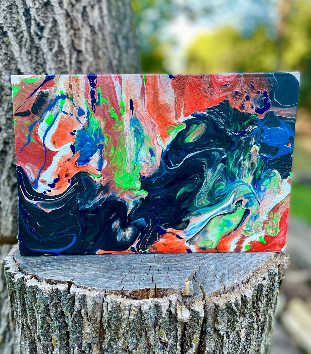 Spill Art Spill Paint Etsy