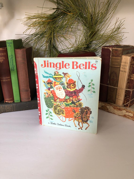 1964 Jingle Bells Little Golden Book Christmas Story 1st A Etsy