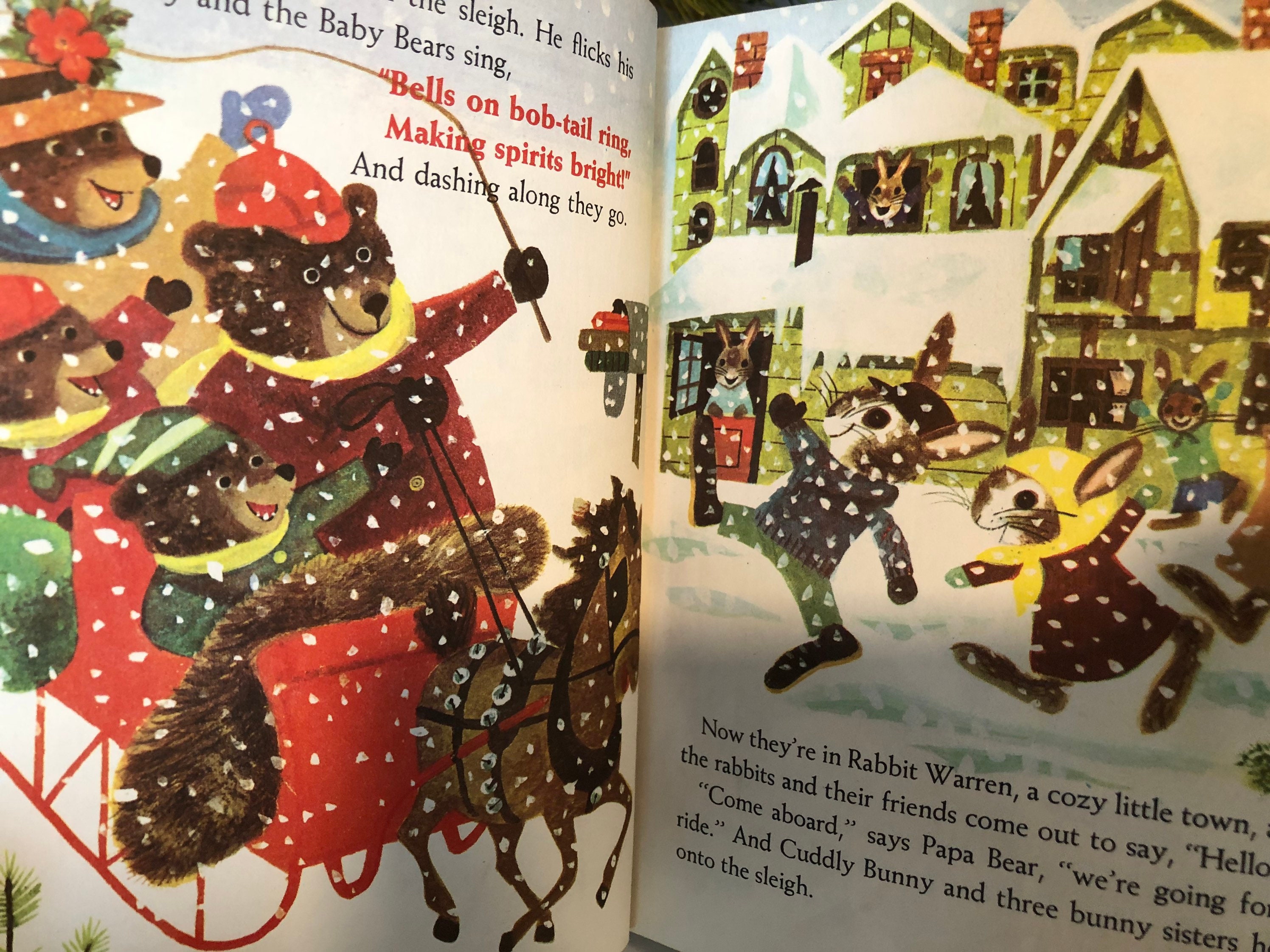 1964 Jingle Bells Little Golden Book Christmas Story 1st A Etsy