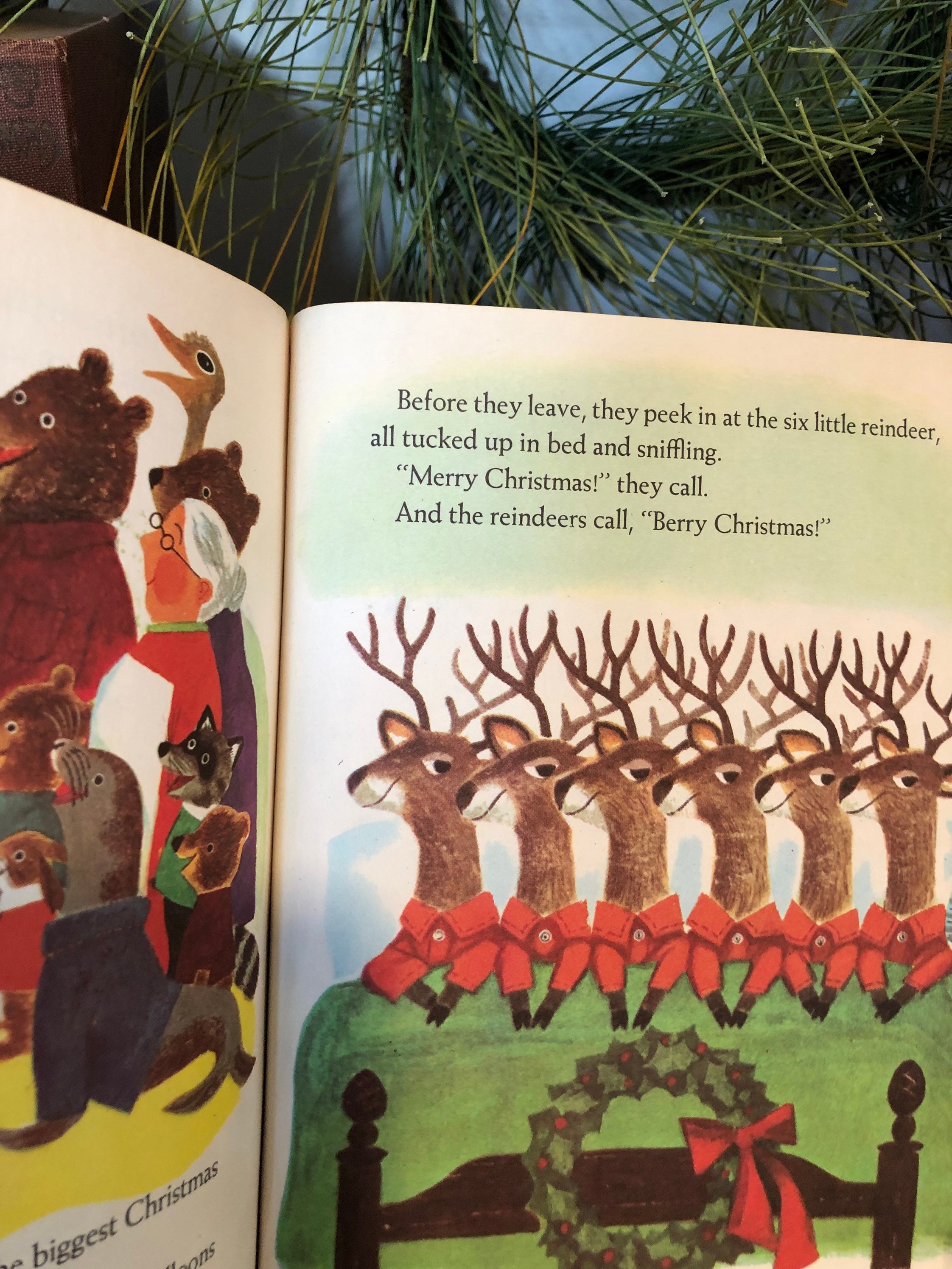 1964 Jingle Bells Little Golden Book Christmas Story 1st A Etsy