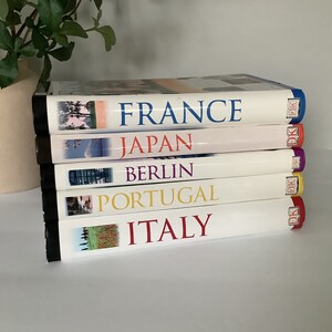 Vintage Eyewitness Travel Guides; Bundle of 5; France; Japan; Italy; Portugal; Berlin; Travel Decor