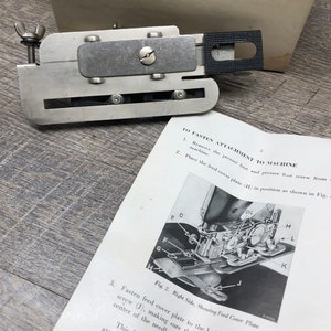 Vintage 1946 Singer Buttonhole Attachment No 121795 - Sewing Machine ...