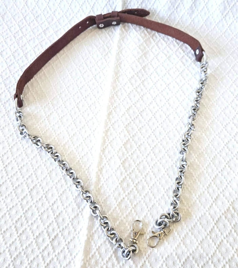 Handmade Sporran Strap Leather Kilt Accessory Chain Belt Buckle System Adjustable Attachment Metal Waist Clip Traditional Highland Costume Scottish Wedding Accessory Renaissance Festival Gear Authentic Design Quality Leather Construction