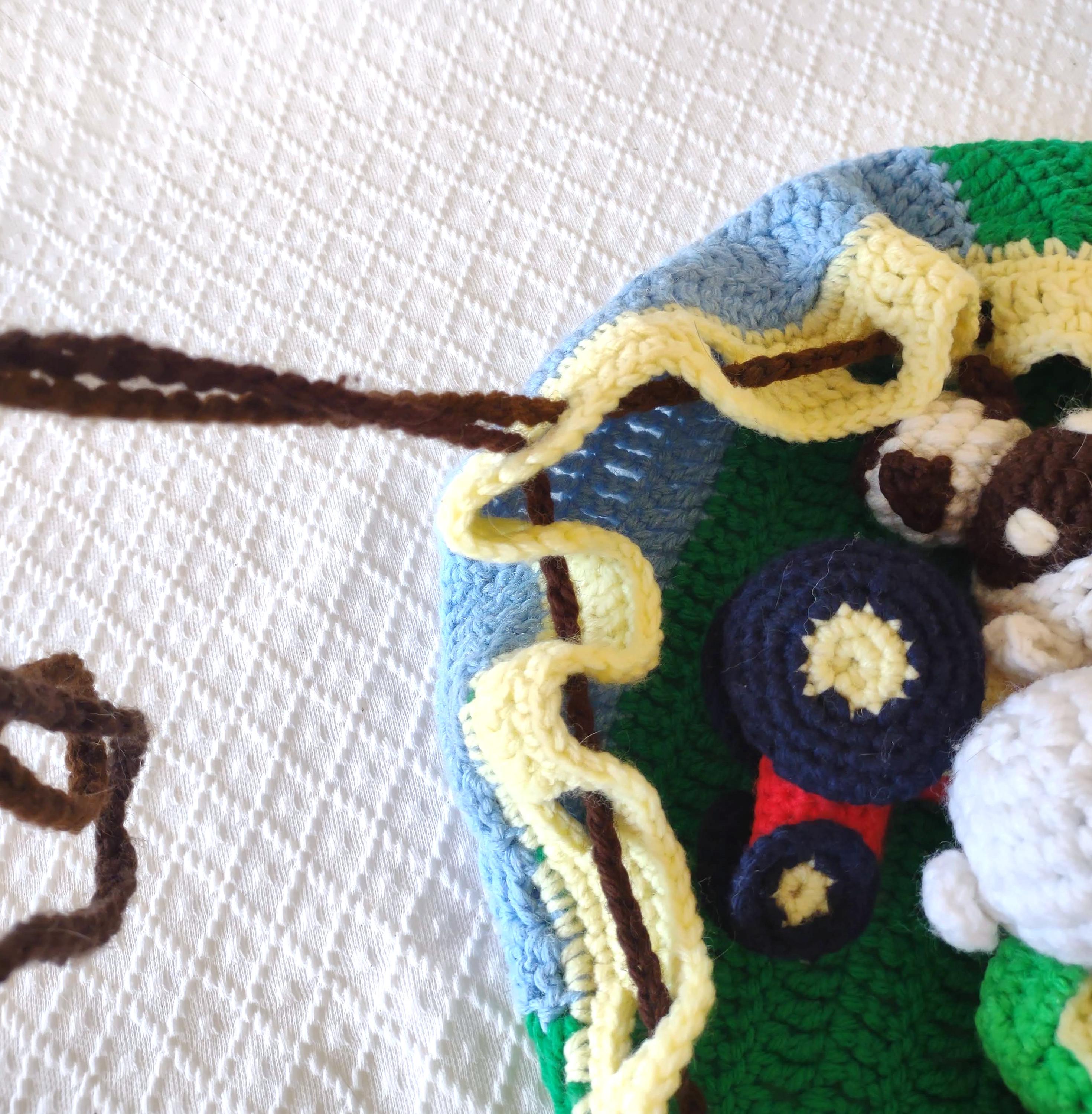 Crochet Play Mat Pattern Pdf Beginner Project Yarn Tutorial Drawstring ...