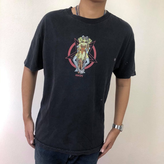 Vintage 90's Hookups Skateboard Devils Girl t-shir