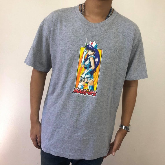 Vintage 90's Hookups Skateboard Nurse Girl t-shirt