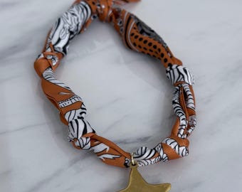 Burnt Orange Black White Scarf Necklace | University of Texas Gameday  Football Necklace Gold Star Hook Em Texas Longhorns