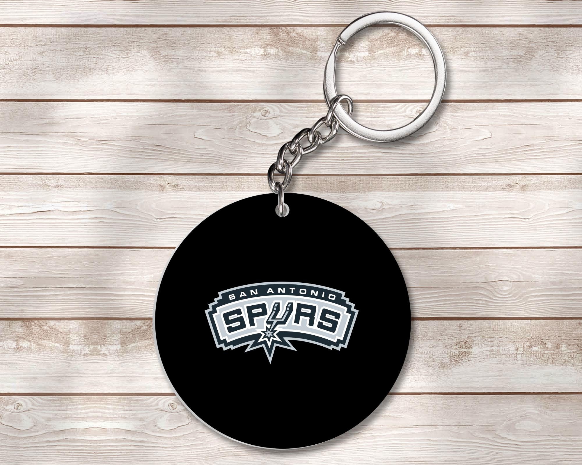 Personalized San Antonio Spurs Keychain NBA Keychain Double Etsy