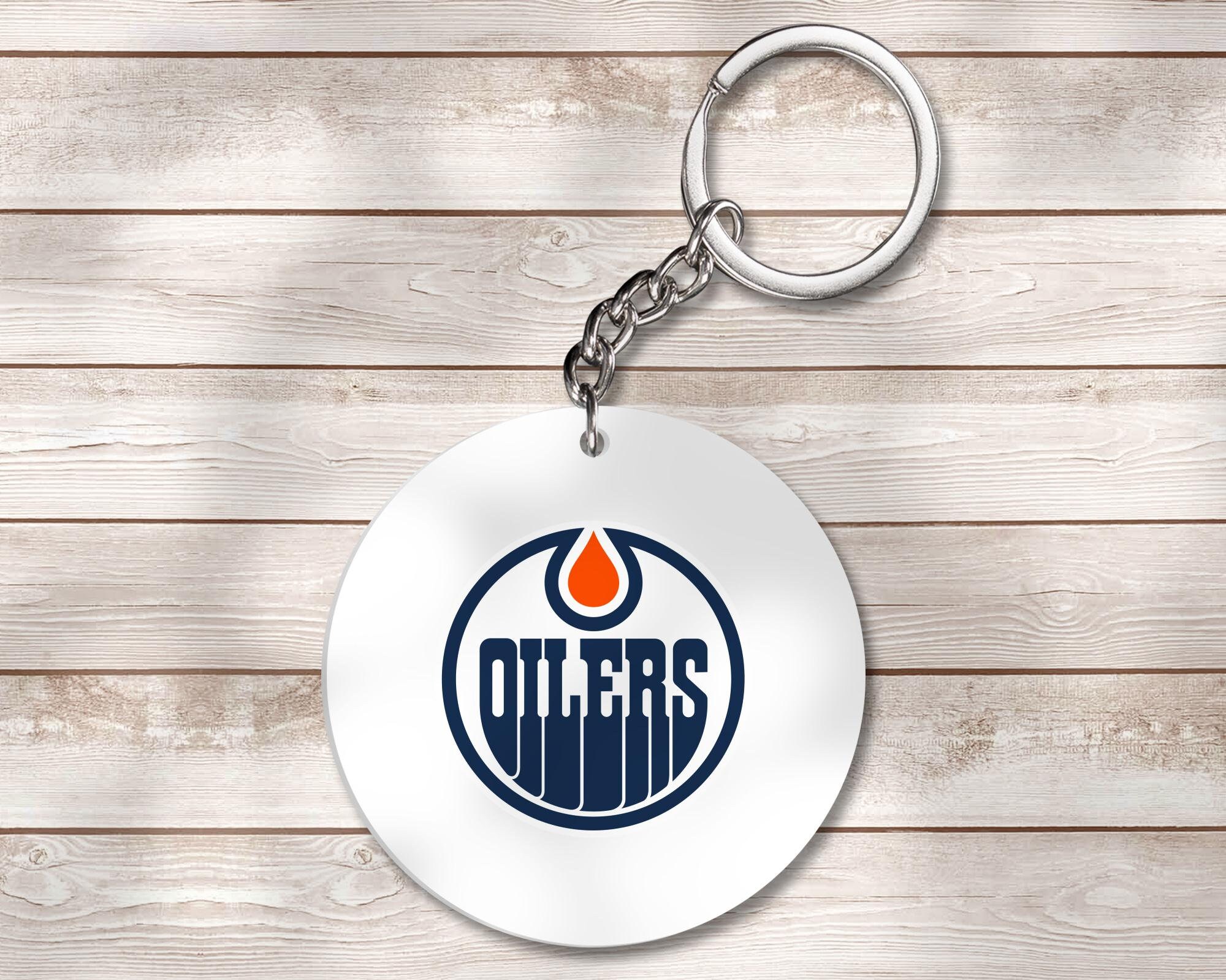 Edmonton Oilers Keychain Hockey Keychain NHL Keychain Gift Etsy