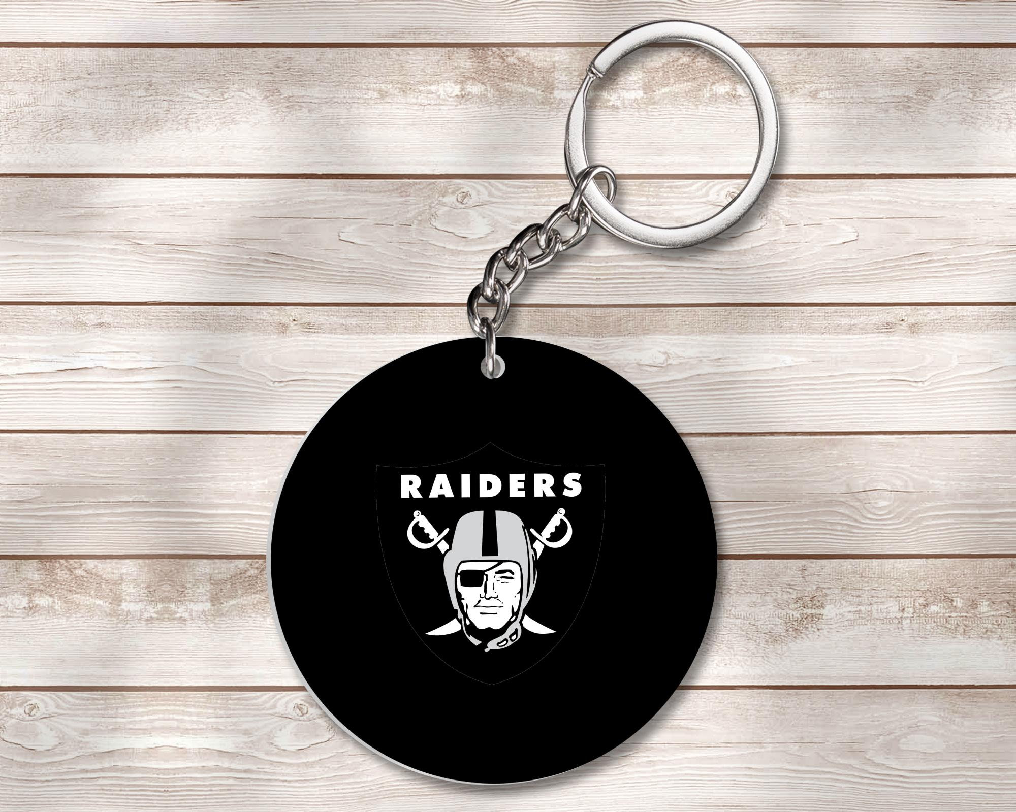 Las Vegas Raiders Keychain Football Keychain NFL Keychain Etsy