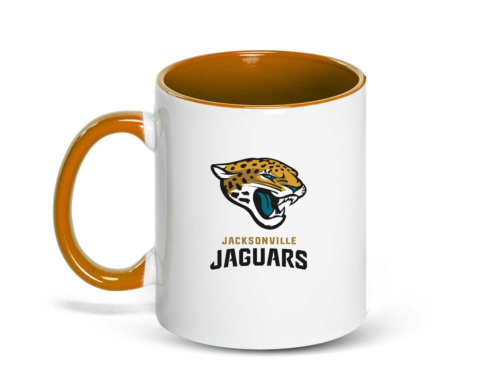 Jacksonville Jaguars Accent Mug Football Team Mug NFL Mug Etsy