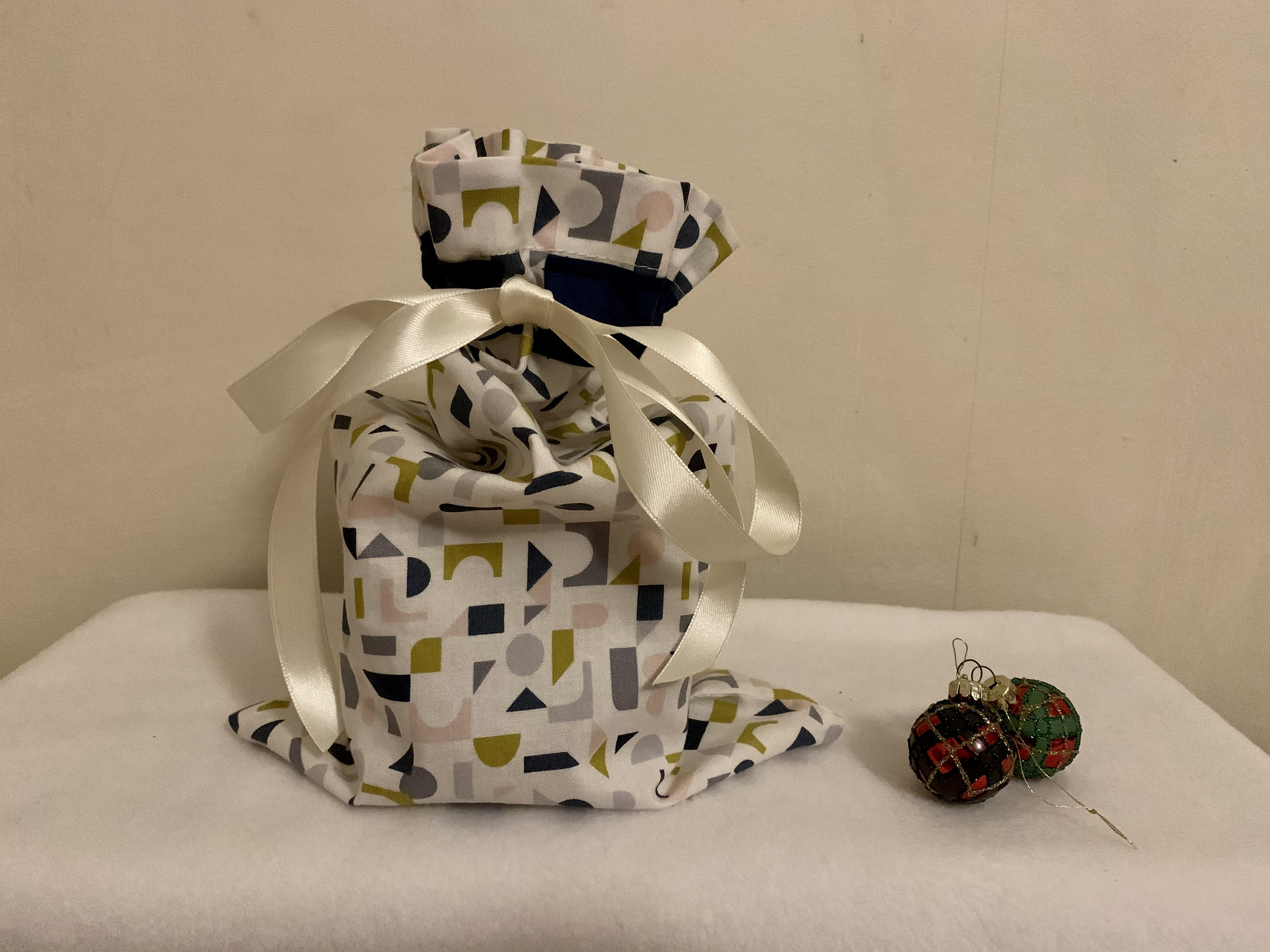 Fabric Gift Bags with Ribbon Tie Reusable Gift Wrapping Etsy