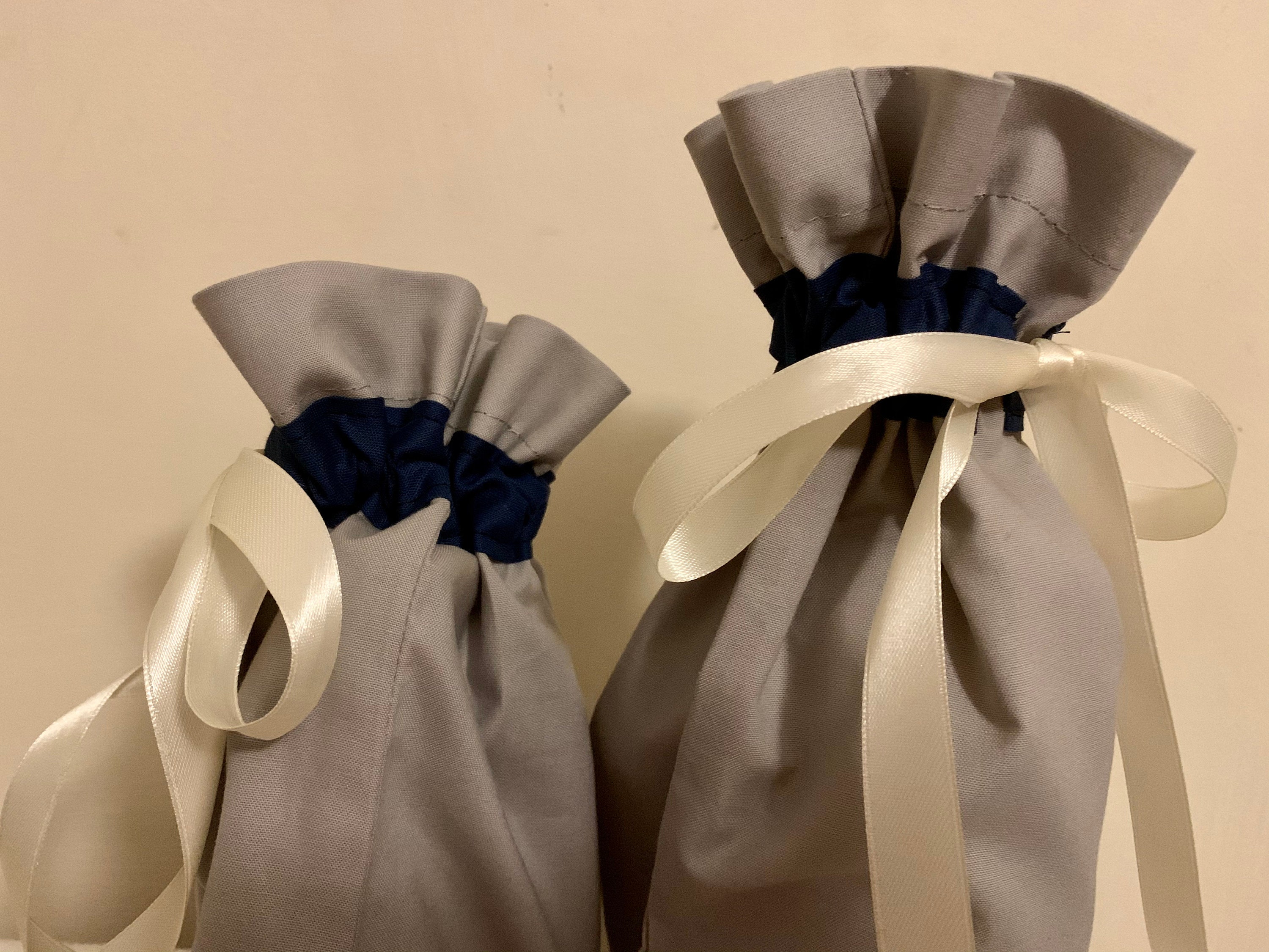 Fabric Gift Bags with Ribbon Tie Reusable Gift Wrapping Etsy