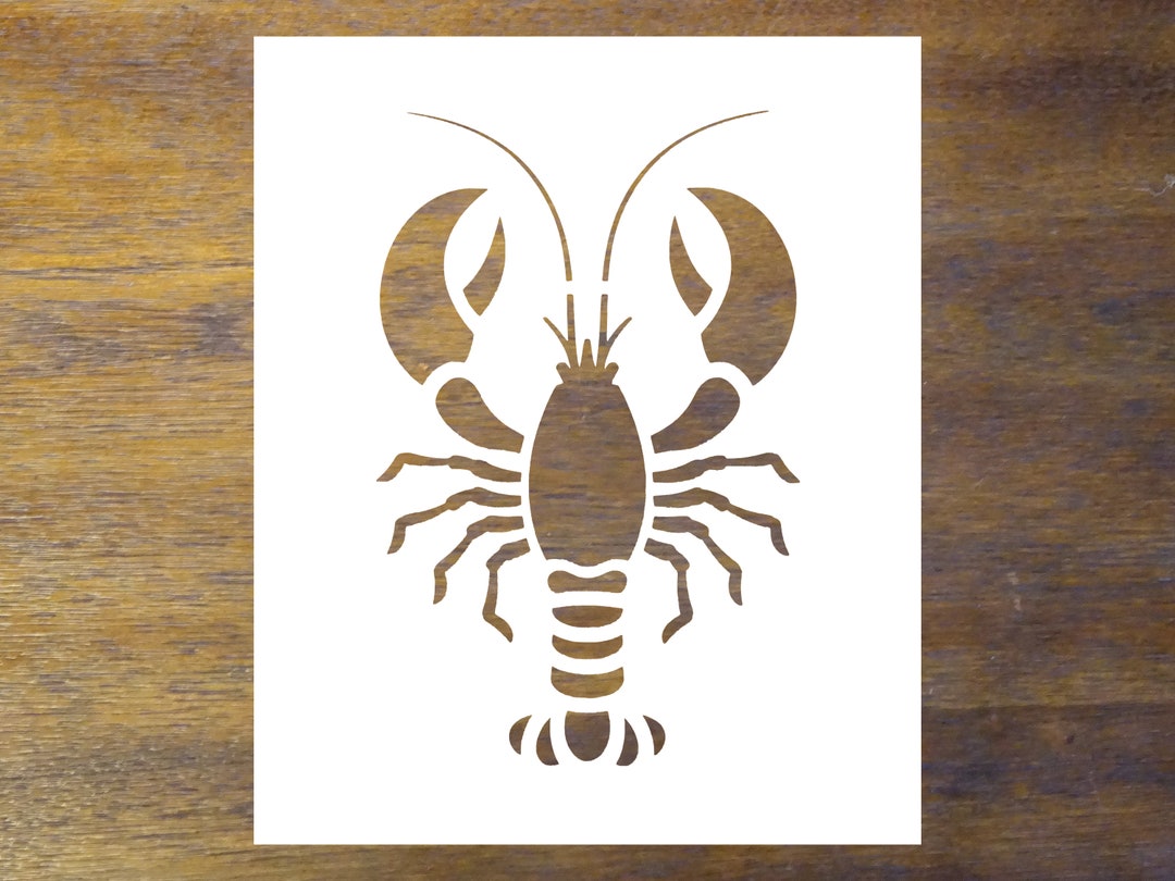 Lobster Stencil Reusable Color Draw & Paint Stencil - Etsy