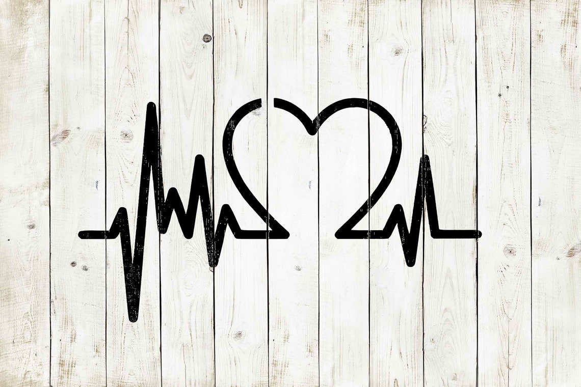 Heart Beat Stencil Reusable Color Draw & Paint Stencil Etsy UK