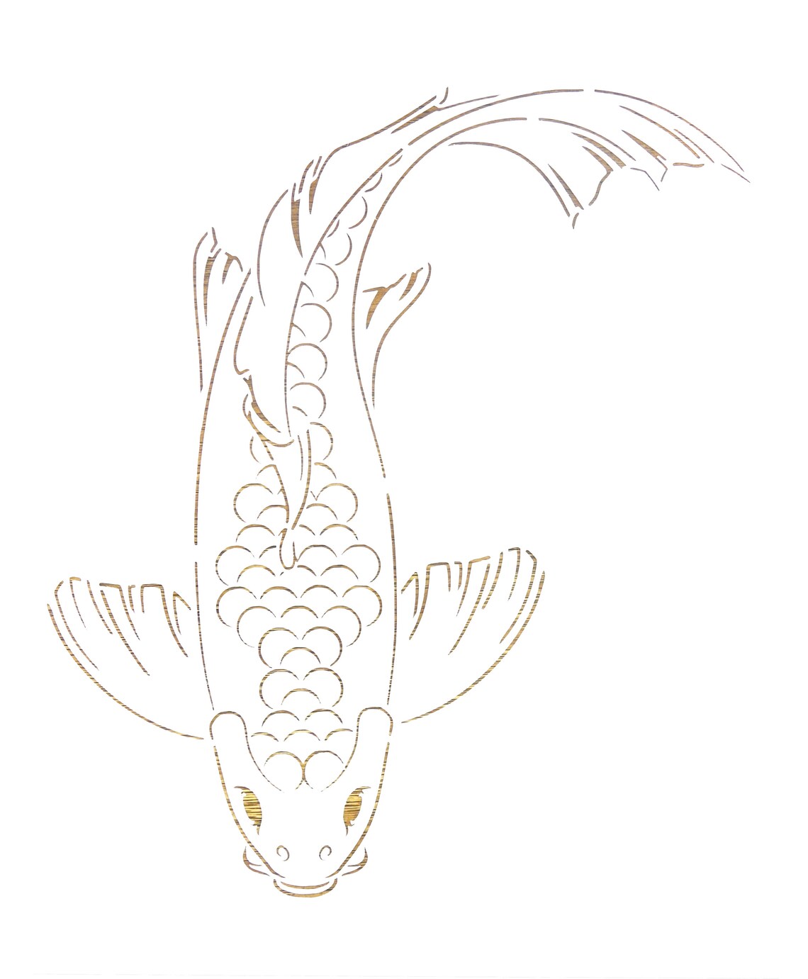 Koi Fish Stencil Env o Gratis R pido Etsy koi-fish-stencil-env-o-gratis-r-pido-etsy