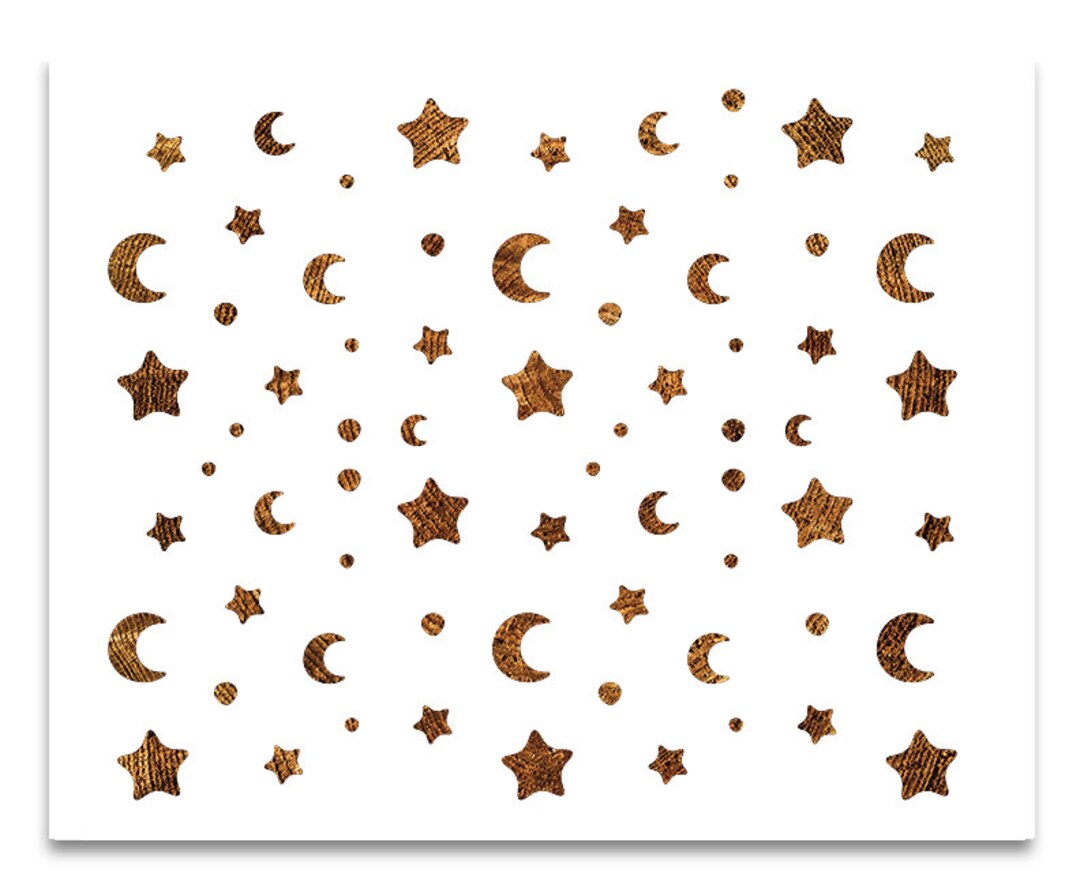 Stars Stencil Wall Art Reusable Color Draw Paint Custom - Etsy