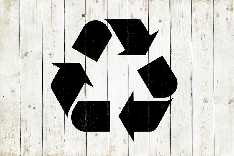 Recycle Stencil Recycle Logo Stencil Etsy