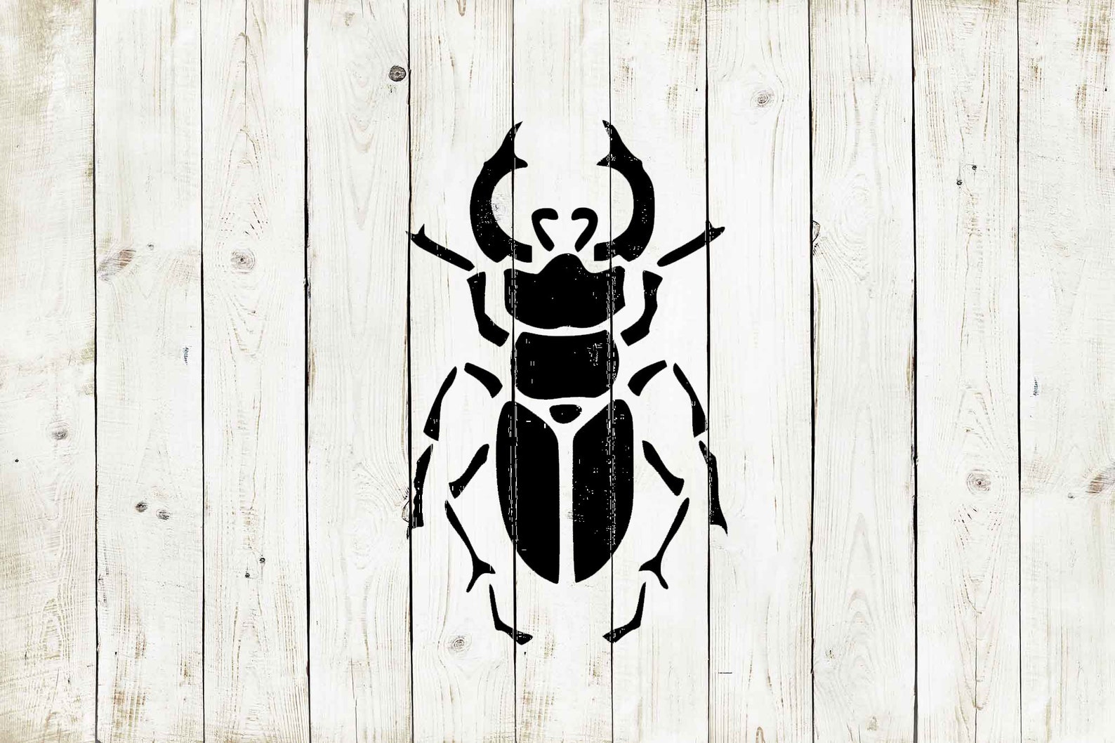Scarab Beetle Stencil Reusable Color Draw & Paint Cool Etsy