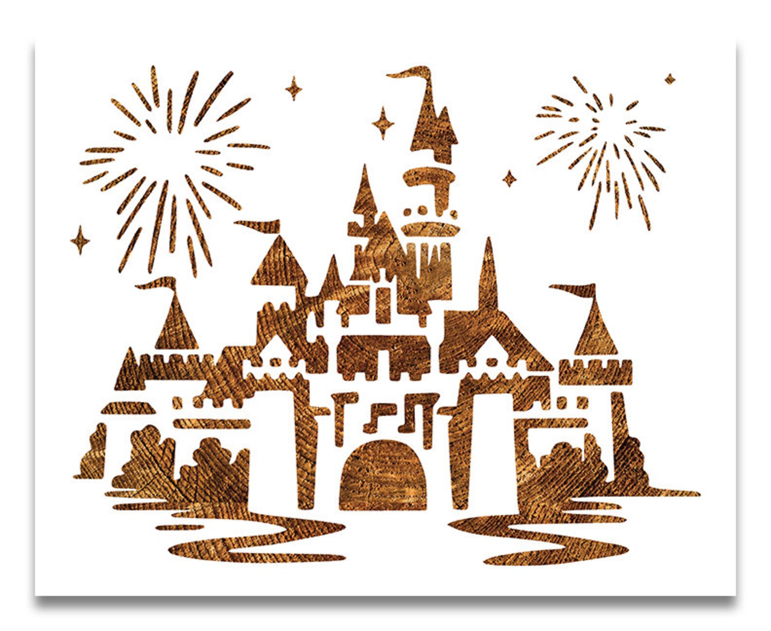 Castle Stencil Reusable Color Draw & Paint Stencil - Etsy UK