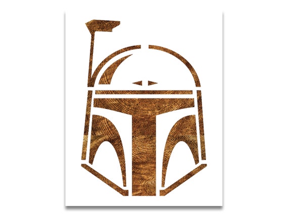 Boba Fett Stencil Reusable Color Draw &amp; Paint Stencil | Etsy