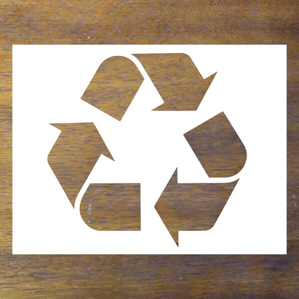 Recycle Stencil - Etsy