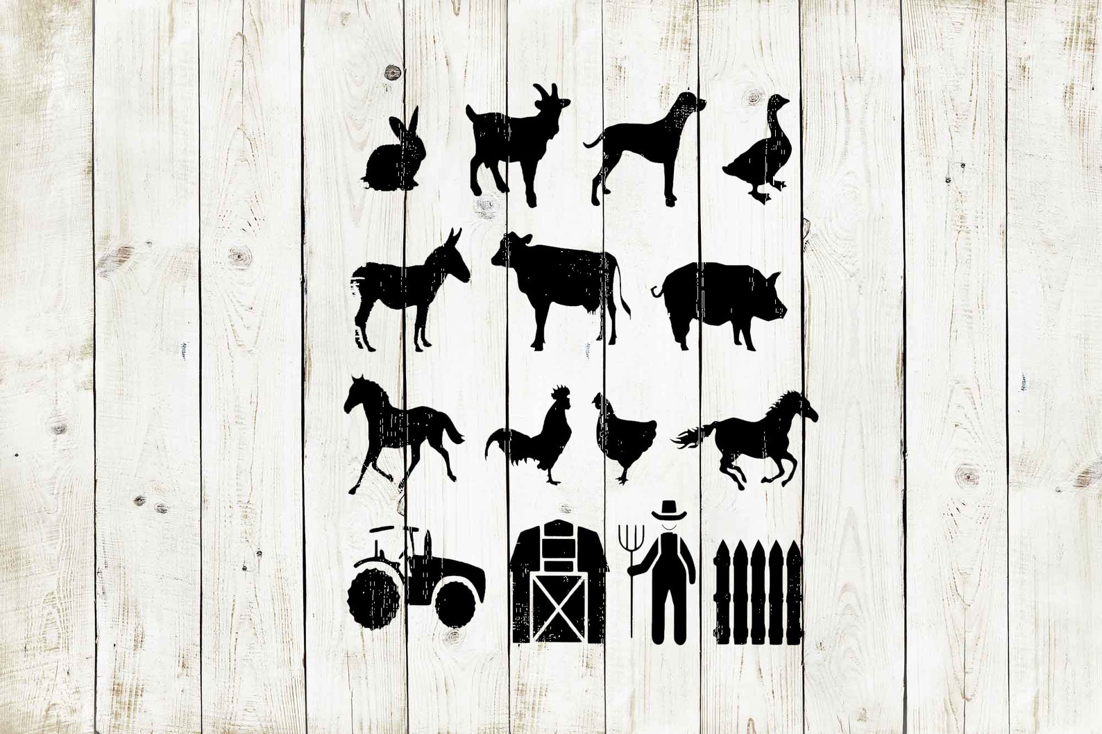 Farm Stencil Reusable Color Draw &amp; Paint Cool Custom Wall - Etsy UK