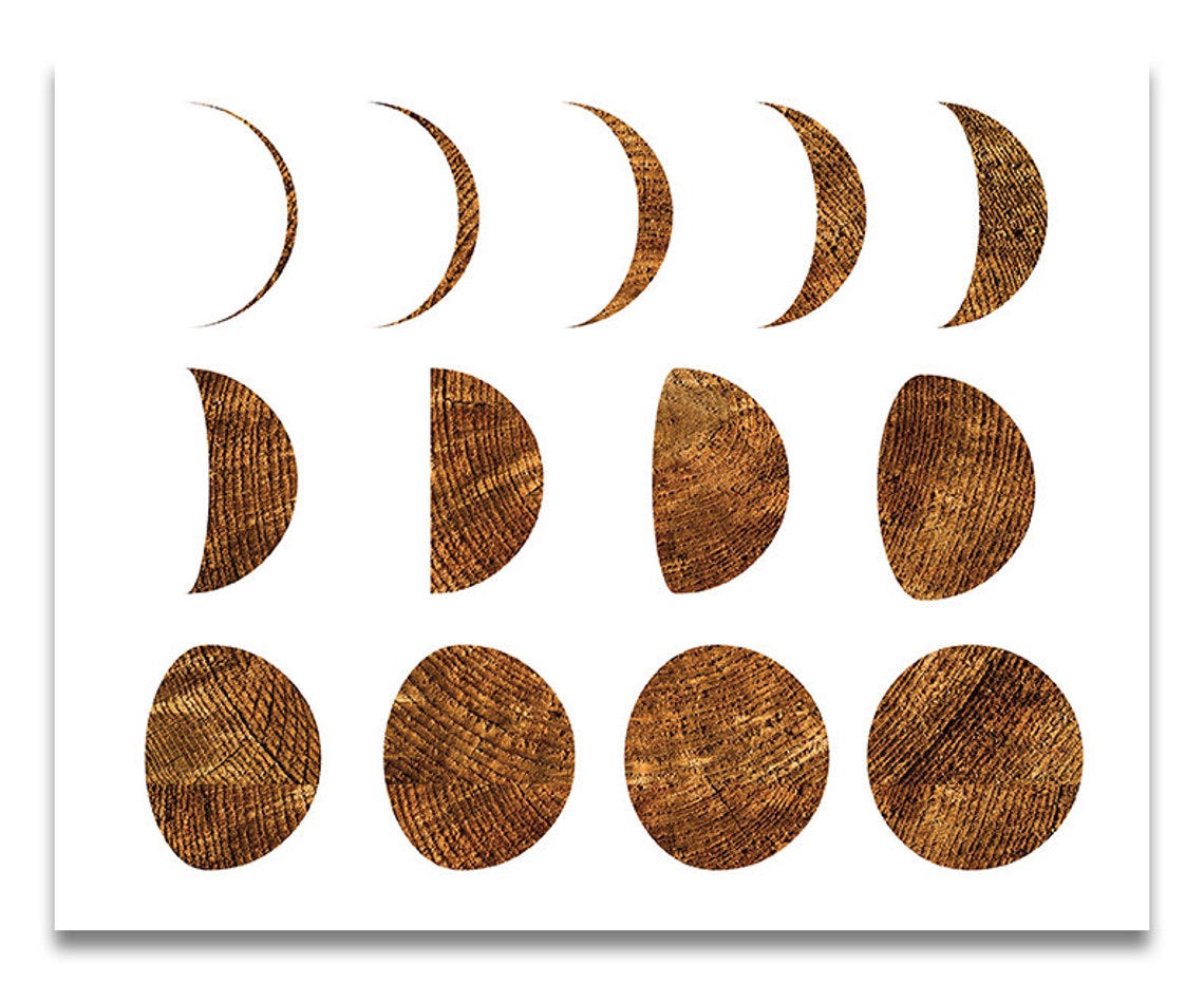 Moon Phase Stencil Reusable Color Draw Paint Custom - Etsy
