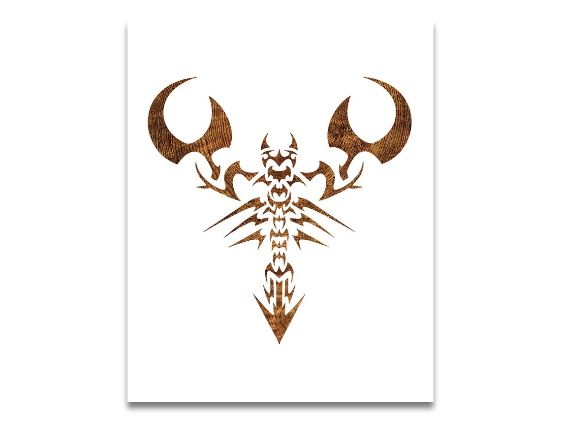 Scorpion Stencil Reusable Color Draw &amp; Paint Stencil - Etsy