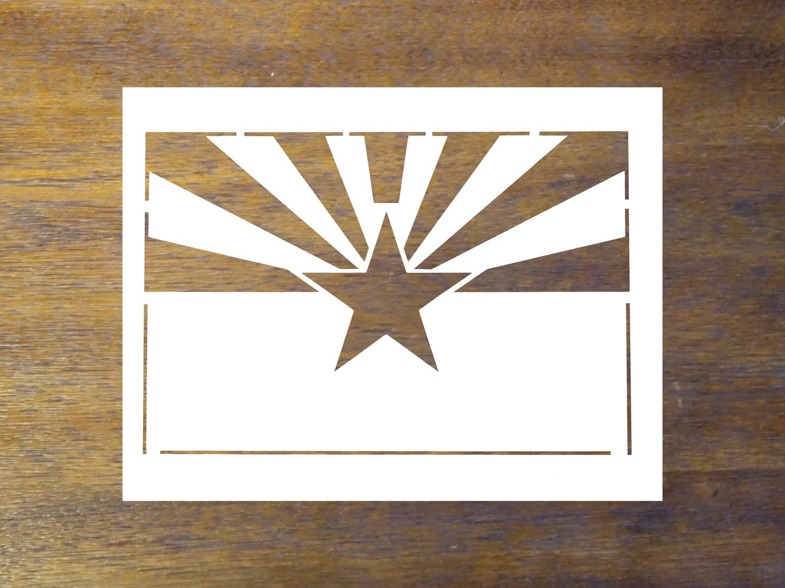 Arizona Flag Stencil Reusable Color Draw &amp; Paint Stencil | Etsy