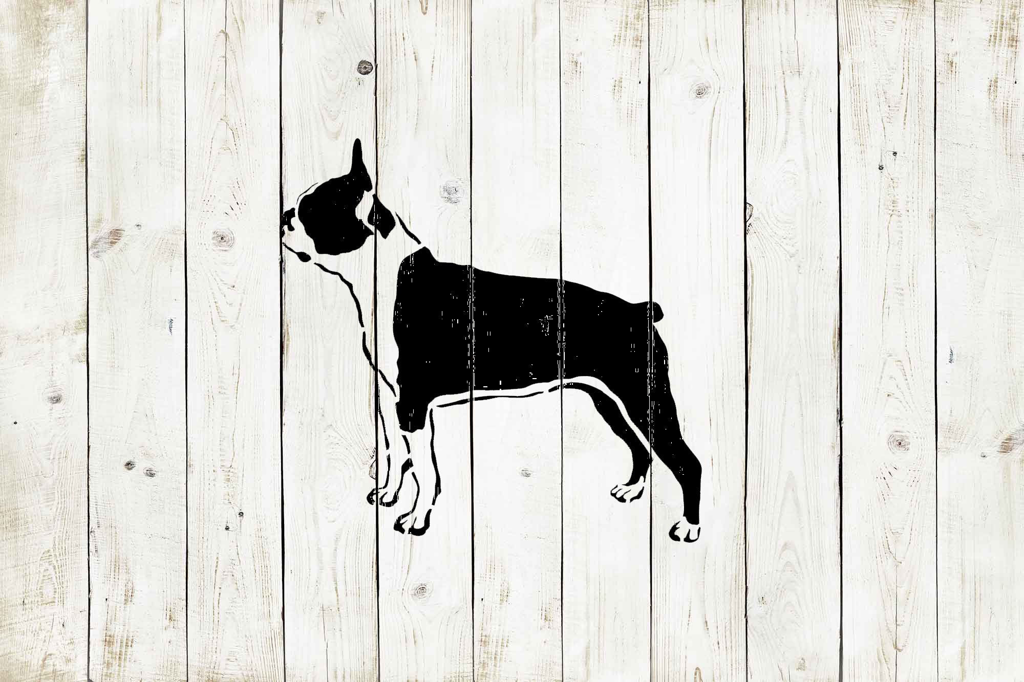 Boston Terrier Stencil Reusable Color Draw & Paint Stencil | Etsy