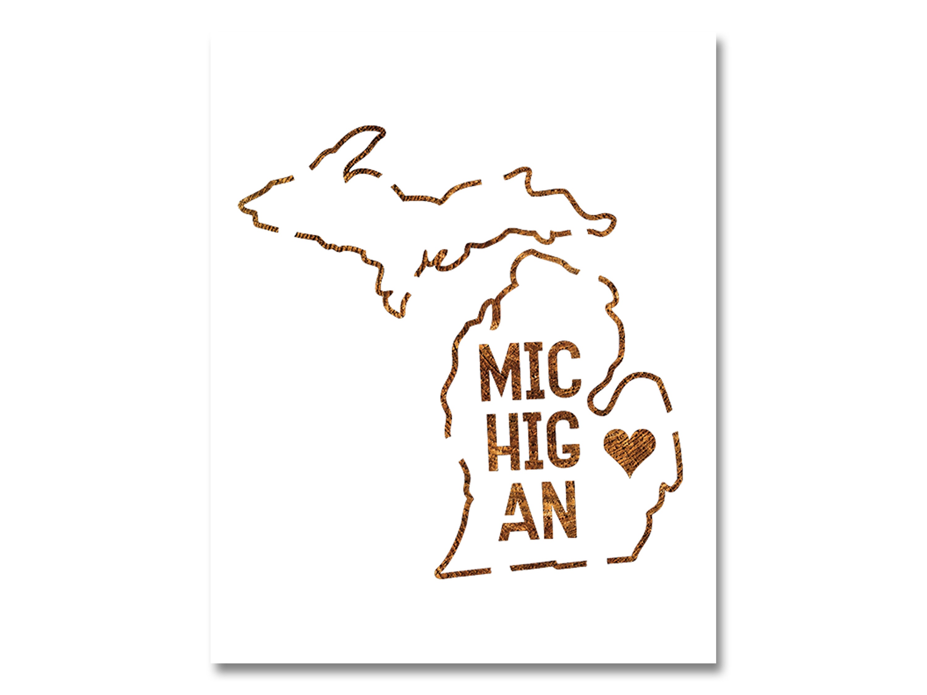 Michigan Stencil Reusable Color Draw &amp; Paint Stencil | Etsy