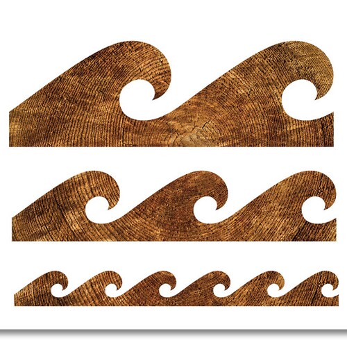 Wave Stencil Nursery Border Stencil Sea Stencil Nautical Etsy